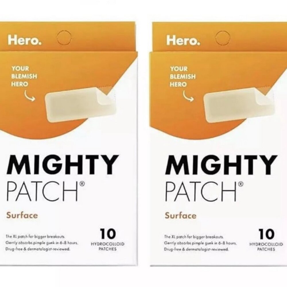 Hero Cosmetics Mighty Patch Surface Hydrocolloid Patches  02-2027 Lot of 2